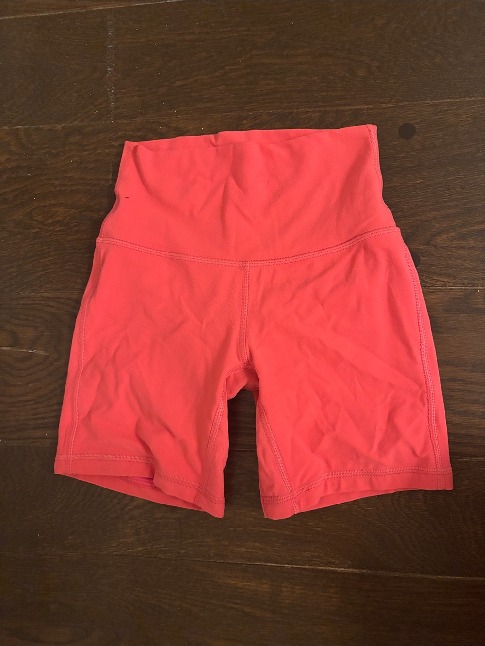lululemon athletica High-Waist Coral Pink Bike Shorts